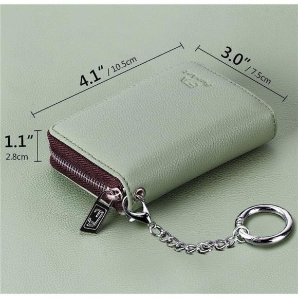 Credit Card Wallet, Zipper Card Cases Holder for Men Women, RFID Blocking - Picture 6 of 6